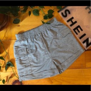 SHEIN gray cozy shorts S